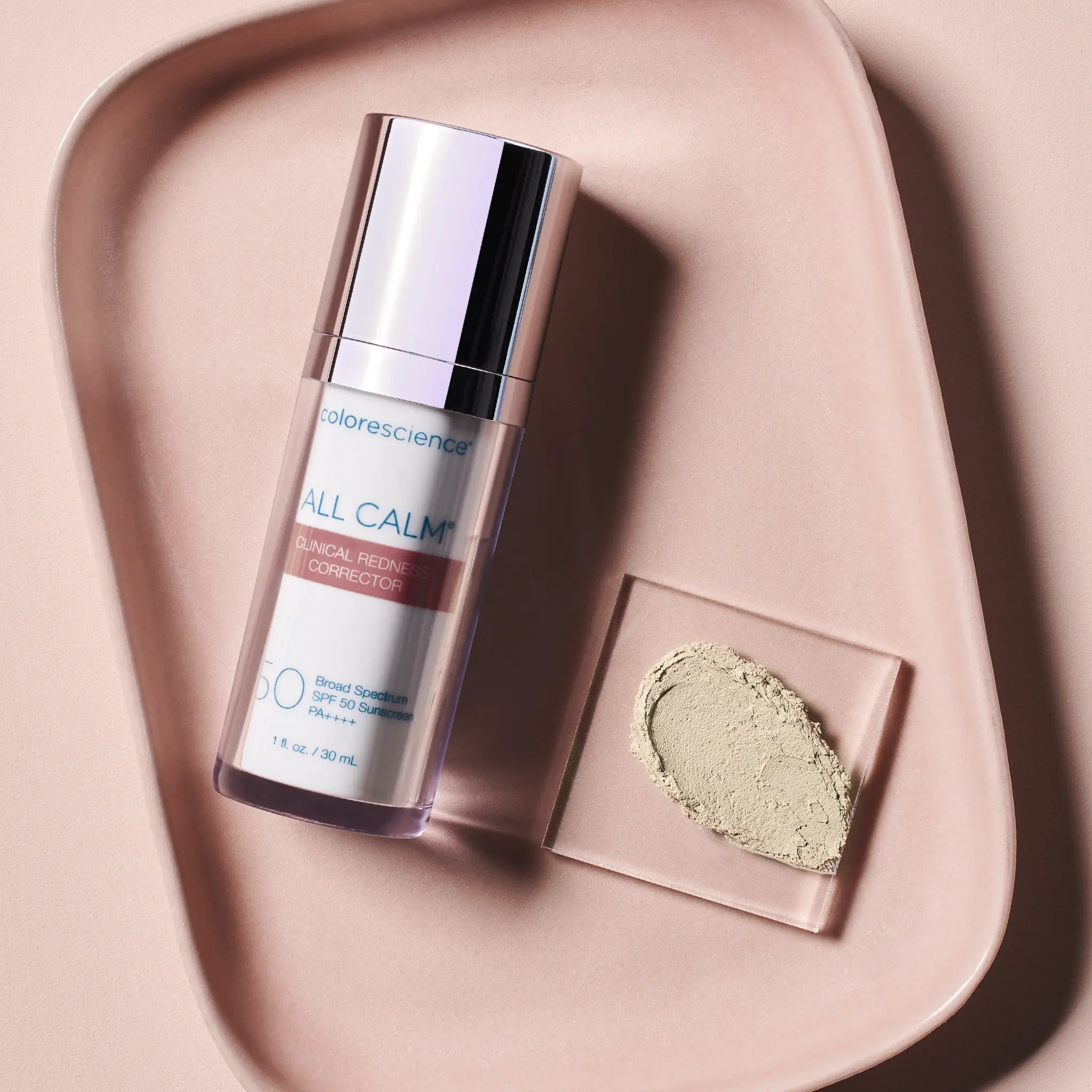 All Calm® Clinical Redness Corrector SPF 50 with swatch || all